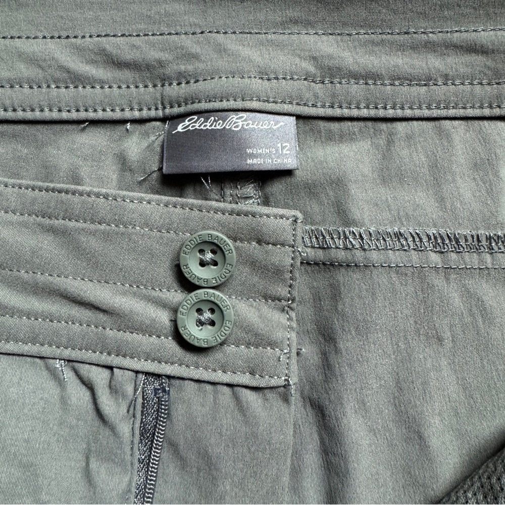 Eddie Bauer Summer Train Short - Olive Green - Size 12 *BRAND NEW* - Picture 7 of 12